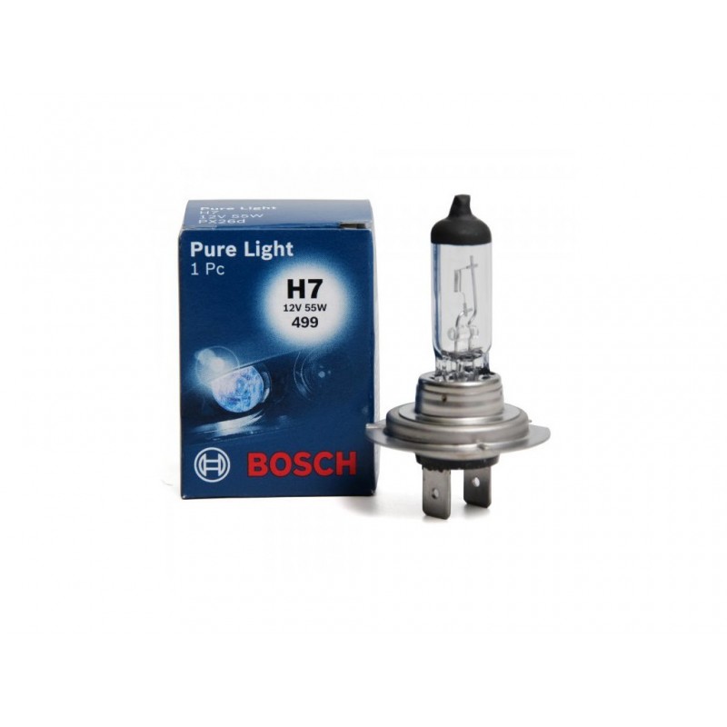 Лампа H7 BOSCH Pure Light 1 Pc 12V55W 499 оригинал (арт. H7+)