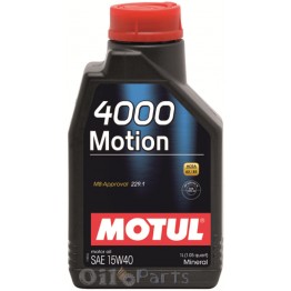 MOTUL 4000 MOTION 15W-40 1L / 4L