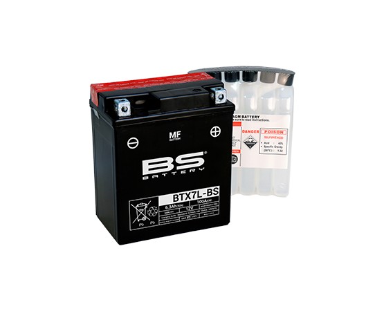 BS ΜΠΑΤΑΡΙΑ BTX7L-BS MF 6.3AH 100EN (YTX7L-BS)