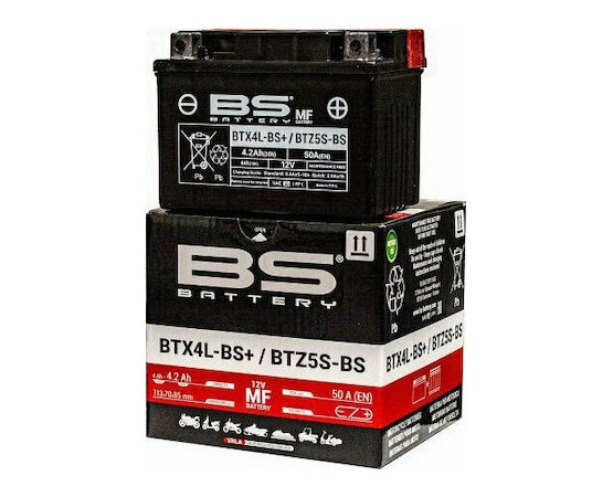 BS ΜΠΑΤΑΡΙΑ BTX4L-BS+/BTZ5S-BS MF (YTX4L-BS) 12V 4.2Ah