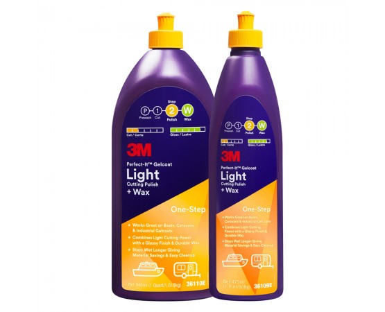 3M PERFECT-IT GELCOAT LIGHT CUTTING POLISH & WAX ΨΙΛΗ ΑΛΟΙΦΗ ΜΕ ΚΕΡΙ ΓΙΑ ΠΟΛΥΕΣΤΕΡΙΚΑ 473ML / 946ML