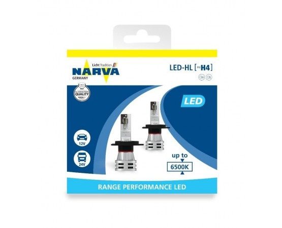 Narva H4 Range Power Led 6000K 12V /24V 2τμχ