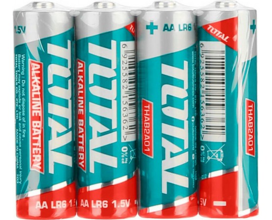 TOTAL ΑΛΚΑΛΙΚΕΣ ΜΠΑΤΑΡΙΕΣ 1.5V 4 TEM