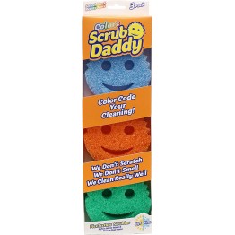 Scrub Daddy Colors Smiley Sponge, Cleaning Sponges in Multipack of 3