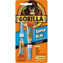 Gorilla Κόλλα Gel Στιγμής Super Glue Σετ 2 x 3gr