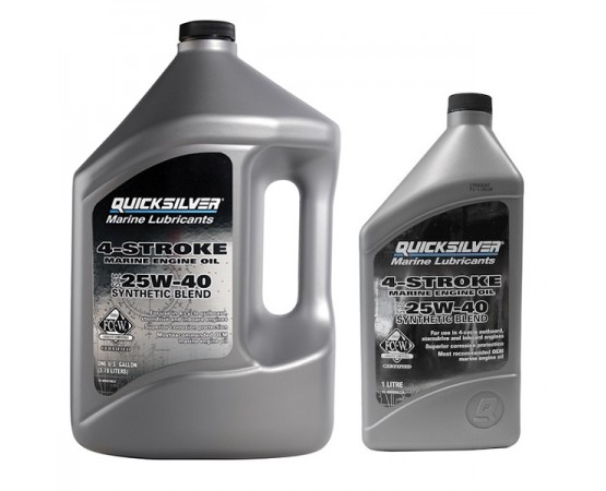 QUICKSILVER 25W40 4-STROKE SYNTHETIC 1L , 4L , 208L