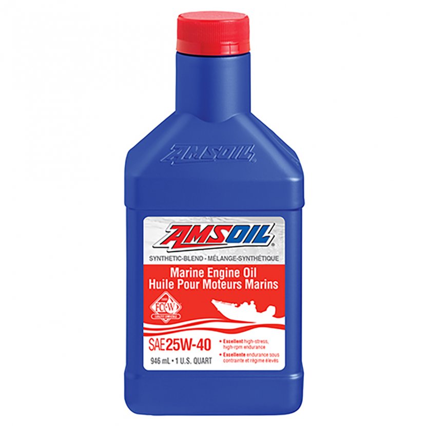 AMSOIL  25W40  100% SYNTHETIC  MARINE ENGINE 946ML