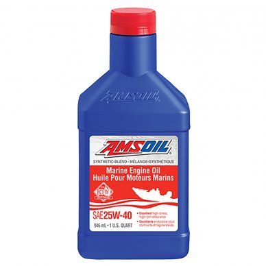 AMSOIL  25W40  100% SYNTHETIC  MARINE ENGINE 946ML