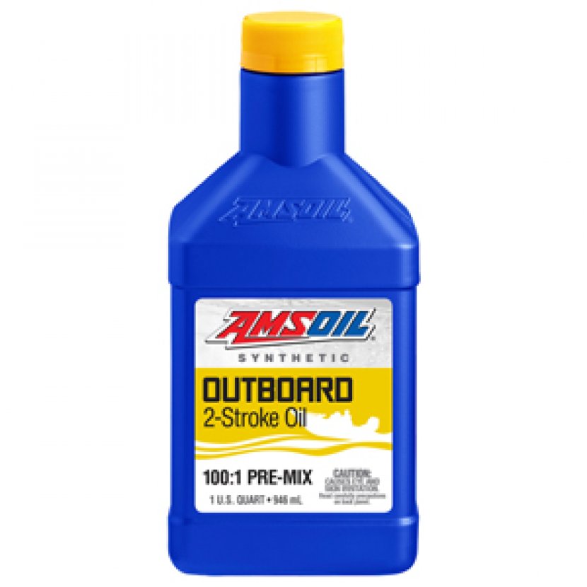 AMSOIL 100:1 PRE-MIX  100% SYNTETIC  2 STROKE OUTBOARD 946ML