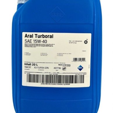 ARAL TURBORAL15W40 20L