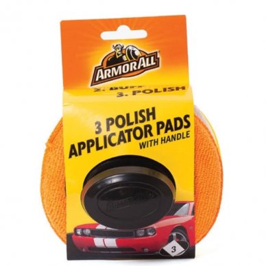 ARMOR ALL 3 POLISH APPLICATOR PADS WITH HANDLE